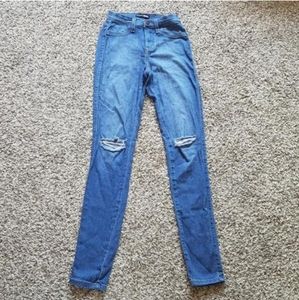 Fashion Nova Shape Butty Distress Denim Jean